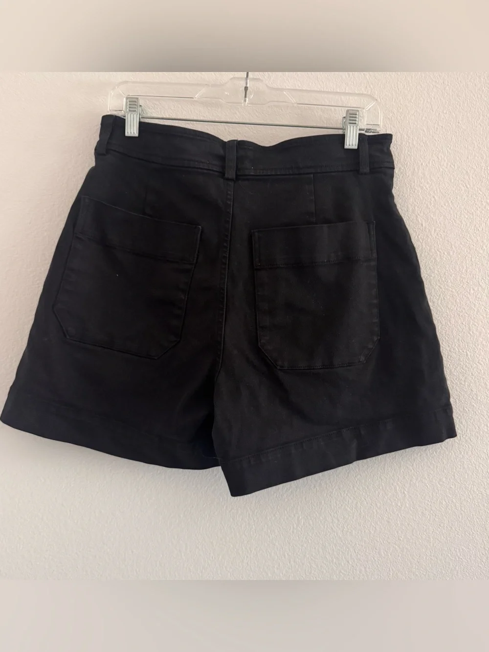 Everlane The Way High Twill Shorts in Black Size: 10